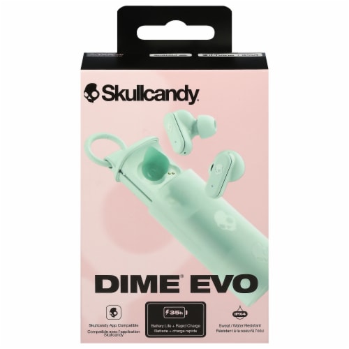 Skullcandy Dime Evo True Wireless In-Ear Earbuds - Green Perspective: left