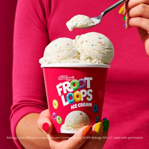Kellogg's® Froot Loops™ Ice Cream Pint Perspective: left