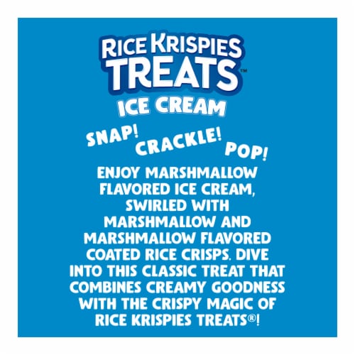 Kellogg's® Rice Krispies Treats™ Crispy Marshmallow Squares Ice Cream Pint Perspective: left