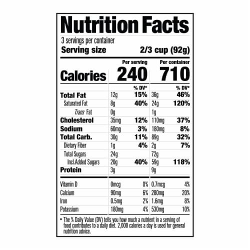 Kellogg's® Eggo™ Chocolately Chip Ice Cream Pint Perspective: left