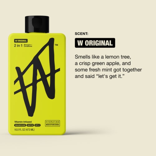 W by Jake Paul 2-in-1 Shampoo & Conditioner Original Perspective: left