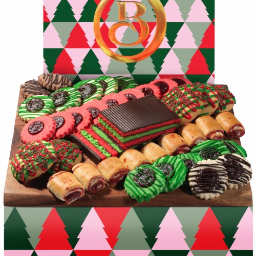 Christmas Gifts, Gourmet Christmas Cookies with 10FT Christmas Lights, 50oz Kosher Perspective: left