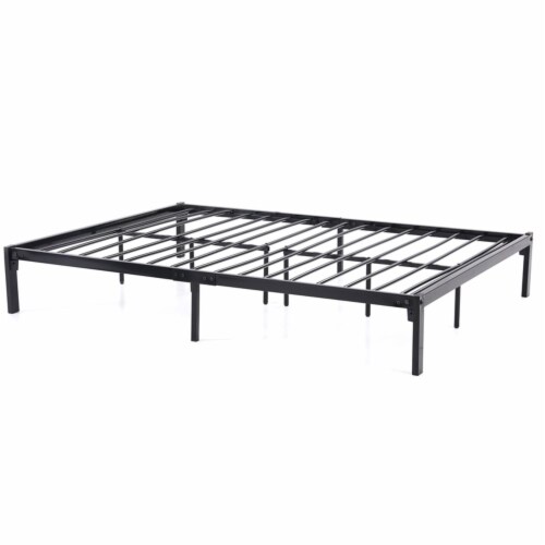 Hodedah Full Size Bed Frame Perspective: left