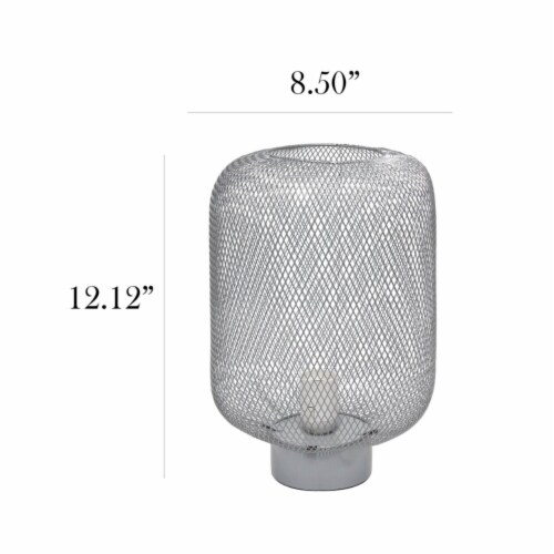 Simple Designs Black Metal Mesh Industrial Table Lamp 1 unit City Market