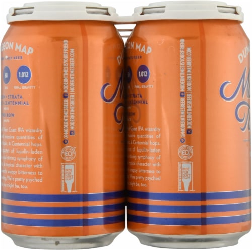 Modern Times® Dungeon Map West Coast IPA Beer Perspective: left