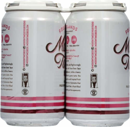 Modern Times® Beer Fruitlands Canned Beer Perspective: left
