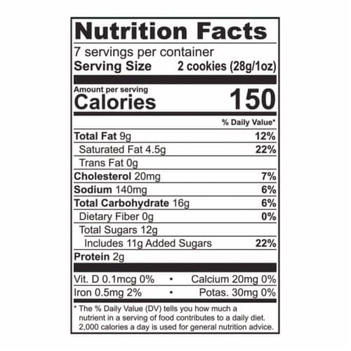 Tate's Bake Shop White Chocolate Macadamia Nut Cookies Perspective: left