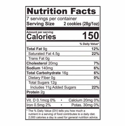 Tate's Bake Shop White Chocolate Macadamia Nut Cookies Perspective: left