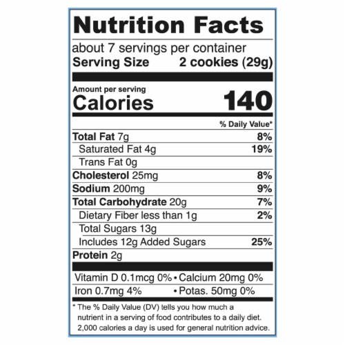 Tate's Bake Shop Salted Caramel Chocolate Chip Cookies Perspective: left