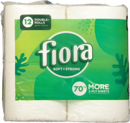 Fiora® Soft and Strong Double Roll 2-Ply Bath Tissue Perspective: left