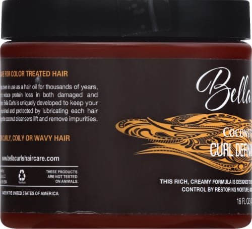 Bella Curls Coconut Creme Curl Defining Creme Perspective: left