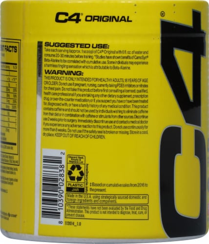 Cellucor C4® Cherry Limeade Pre-Workout Dietary Supplement Perspective: left
