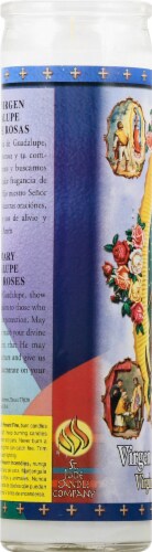 St. Jude Candle Company Apparitions of the Virgin of Guadalupe Glass Jar Candle - White Perspective: left