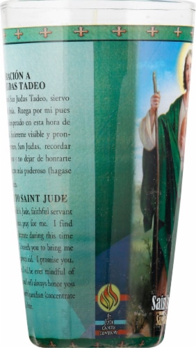 St. Jude Candle Company Saint Jude Drinking Glass Candle Perspective: left