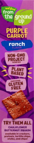 From The Ground Up® Ranch Purple Carrot Crackers Perspective: left