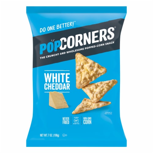 PopCorners® White Cheddar Popped Corn Chips Perspective: left