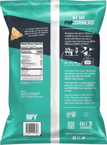 PopCorners® Sea Salt Popped Corn Chips Perspective: left