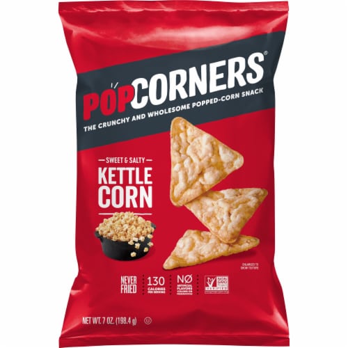 Popcorners® Sweet and Salty Kettle Popped Corn Chips Perspective: left