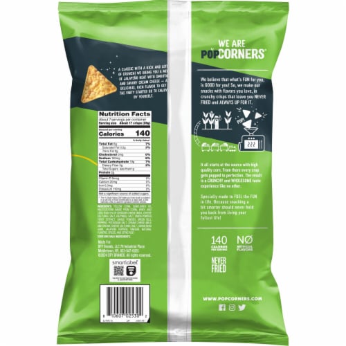 PopCorners® Jalapeno Poppers Popped Corn Chips Perspective: left