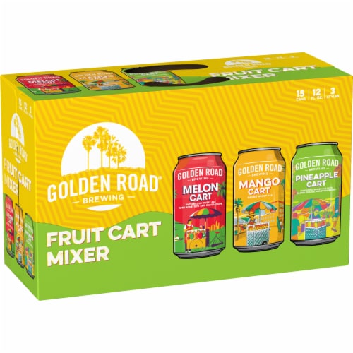 Golden Road Fruit Cart Mixer Beer Perspective: left