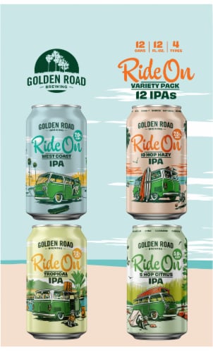 Golden Road Brewing IPA Variety Pack Perspective: left
