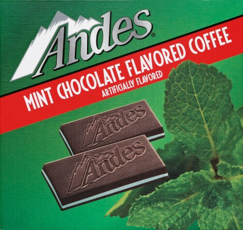 Andes® Mint Chocolate Coffee Pods Perspective: left