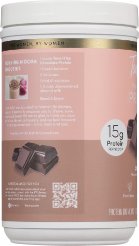 Tone It Up® Chocolate Plant-Based Protein Powder Perspective: left