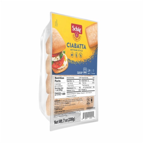 Schar Gluten Free Parbaked Ciabatta Rolls Perspective: left