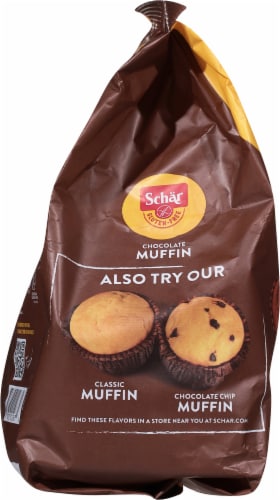 Schar Gluten Free Double Chocolate Muffins Perspective: left
