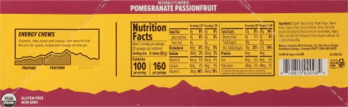 Honey Stinger® Pomegranate Passion Energy Chews Perspective: left