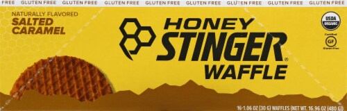 Honey Stinger® Salted Caramel Waffles Perspective: left