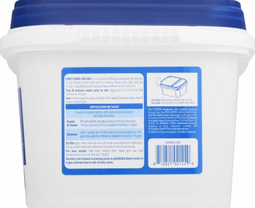 Clorox® Pool&Spa™ XtraBlue® Chlorinating Tablets Perspective: left