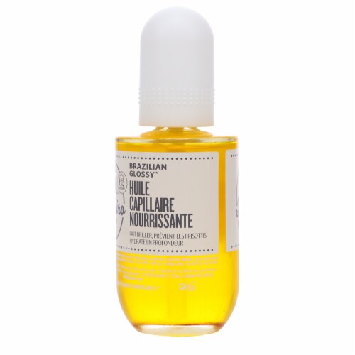 Sol de Janeiro Brazilian Glossy Nourishing Anti-Frizz Hair Oil 1.96 oz Perspective: left