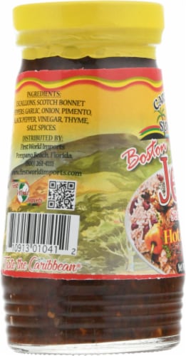 Caribbean Sunshine Hot & Spicy Boston Jerk Seasoning Perspective: left