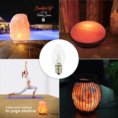 Himalayan Glow Salt Lamp Light Bulbs 15 Watt E12 Halogen Bulbs Replacement Bulbs 12 Packs 12 count City Market