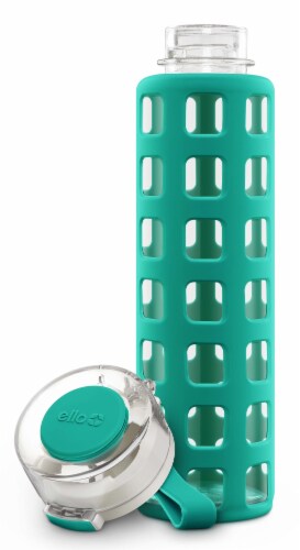 Ello Syndicate Glass Water Bottle - Mint Perspective: left