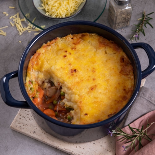 Violife Just Like Cheddar Shreds Shredded Cheese, Dairy-Free Vegan Perspective: left