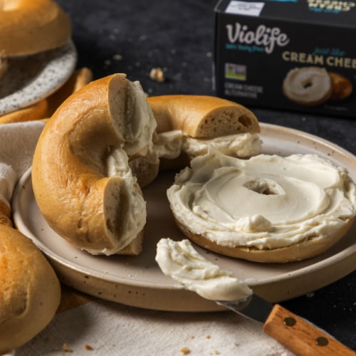 Violife Just Like Cream Cheese Dairy-Free Vegan Block Perspective: left