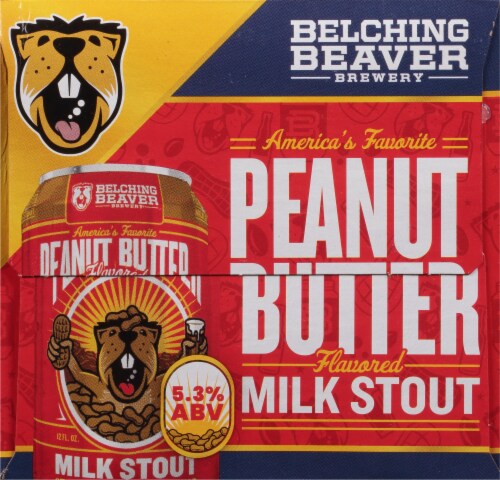 Belching Beaver Brewery Peanut Butter Milk Stout Perspective: left