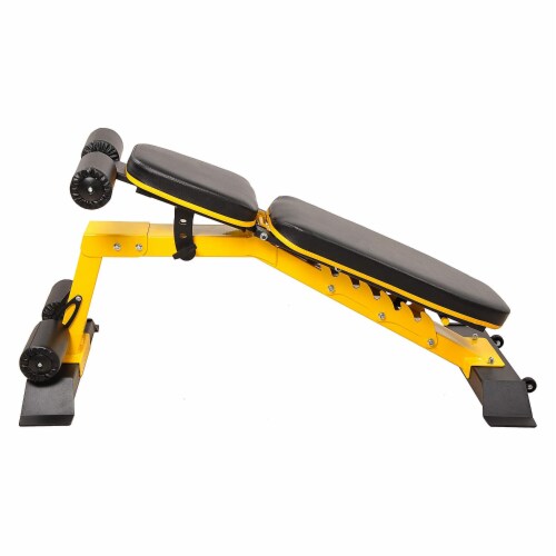 HulkFit Adjustable Utility Weight Bench for Incline Decline and Flat Exercise 1 Piece QFC