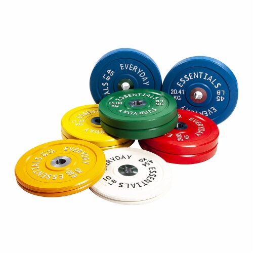 BalanceFrom Everyday Essentials 35 Pound Olympic Weight Bumper Plate Green 1 Piece Fred Meyer