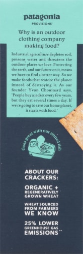 Patagonia Provisions® Organic Crackers Sourdough Sea Salt Perspective: left