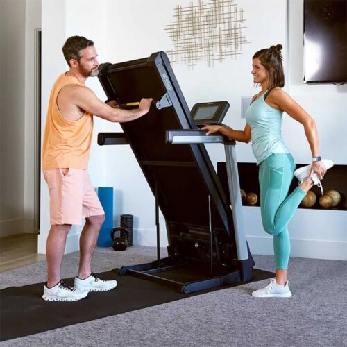 Lifespan Fitness TR5500iM Folding Treadmill w Charger Speaker