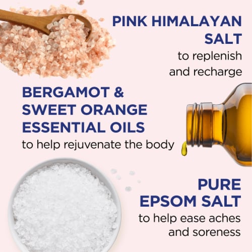 Dr Teal's® Restore & Replenish Pink Himalayan Mineral Soak Perspective: left