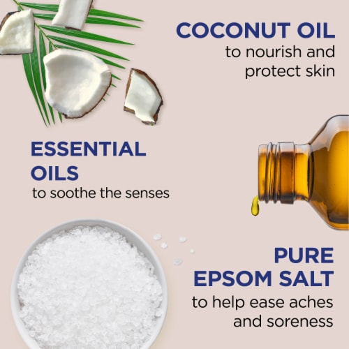 Dr Teal's® Nourish & Protect Coconut Oil Pure Epsom Salt Soaking Solution Perspective: left