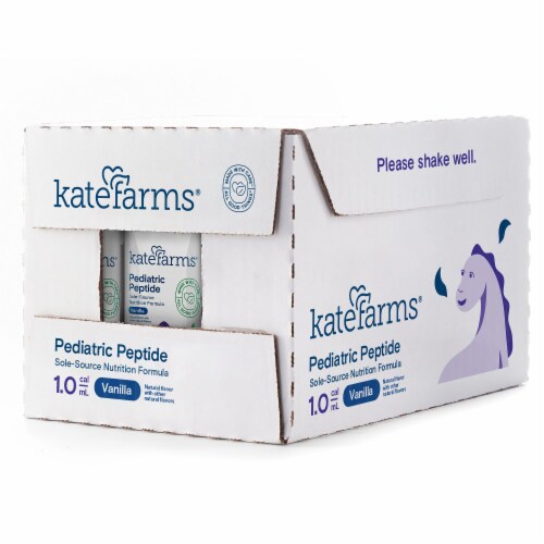 Kate Farms® Pediatric Peptide 1.0 Vanilla Flavored Pediatric Oral Supplement Perspective: left