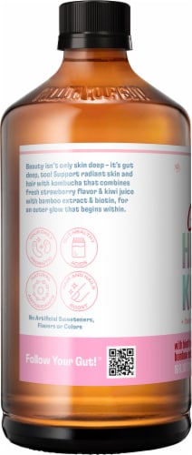 Health-Ade® Strawberry Glow Kombucha Perspective: left