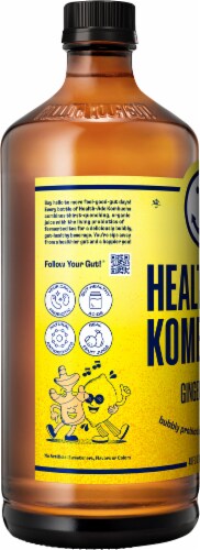 Health-Ade Ginger Lemon Kombucha Perspective: left