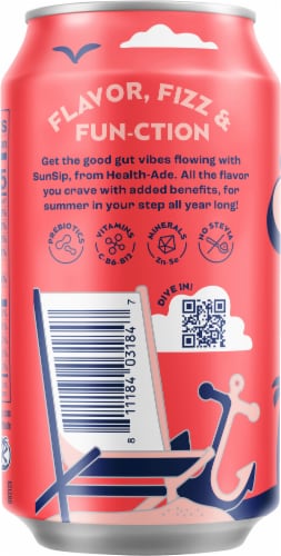 Health-Ade® SunSip™ Strawberry Vanilla Soda Can Perspective: left