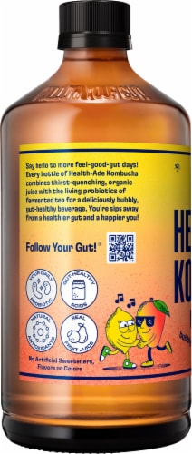 Health-Ade Kombucha® Mango Lemonade Perspective: left